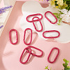 10Pcs Alloy Spring Gate Rings FIND-TA0009-25I-4