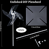 6Pcs DIY Craft PET Windmill DIY-CP0013-48A-2