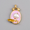 Alloy Enamel Pendants FIND-WH0148-843C-1