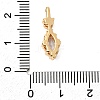 Brass Micro Pave Cubic Zirconia Pendants KK-F916-18G-02-3