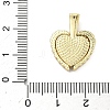 Brass Micro Pave Cubic Zirconia Open and Close Pendants KK-A282-05B-G-3