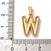 304 Stainless Steel Micro Pave Clear Cubic Zirconia Pendants CU-CBA703A-05G-W-3