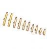 Brass Slide On End Clasp Tubes KK-TA0007-29G-1