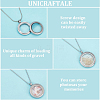 3Pcs 3 Styles Stainless Steel Glass Photo Living Memory Floating Locket Pendants STAS-UN0061-54-5