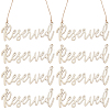 Wood Reserved Seating Sign Hanging Decorations HJEW-WH0069-20B-1