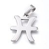 Non-Tarnish 304 Stainless Steel Pendants STAS-L210-06B-P-1