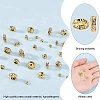 150Pcs 4 Styles Brass Rhinestone Spacer Beads RB-PH0001-66G-5