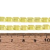 Electroplate Transparent Glass Beads Strands EGLA-Q132-03A-A02-4