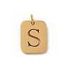 304 Stainless Steel Charms STAS-R001-01G-S-1