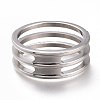 304 Stainless Steel Finger Rings RJEW-F110-14P-7-3