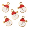 Christmas Theme Ion Plating(IP) 304 Stainless Steel Enamel Pendants STAS-Z083-07G-04-1