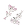 Brass Micro Pave Cubic Zirconia Pendants KK-C115-09S-01-2