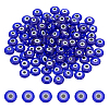 Handmade Evil Eye Lampwork Beads LAMP-ME0001-16B-1