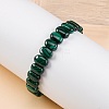 Natural Malachite Stretch Bracelets BJEW-F327-04-4