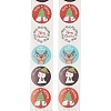 500Pcs Christmas Theme Round Stickers AJEW-S090-04D-2