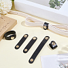 6Pcs 3 Styles Cowhide Leather Cable Straps with Golden Metal Snap Button FIND-CL0001-73B-4