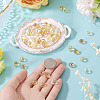 50Pcs 5 Colors Electroplate Transparent Glass Beads GLAA-TA0003-47A-6