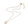 Butterfly Resin & Alloy Pendant Necklaces Set for Girl Women NJEW-JN03671-2