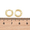 Brass Huggie Hoop Earrings KK-CBA8324-18E-G-5