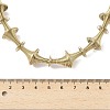 304 Stainless Steel Irregular Twisted Chain Spiral Bib Necklaces for Women NJEW-B127-01G-01-3