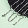 2.5MM 304 Stainless Steel Rope Chain Necklaces NJEW-T016-26P-3