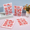 100Pcs Heart Printed Eco-Friendly Reusable Bags ABAG-SP0001-61A-B-4