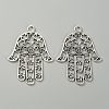 Tibetan Style Big Pendants TIBEP-WH0001-02AS-2