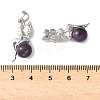 Natural Amethyst Pendants G-L512-E12-3