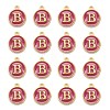 Golden Plated Alloy Enamel Charms X-ENAM-S118-08B-2