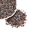 Opaque Picasso Cylinder Glass Beads SEED-Q039-06A-10-1