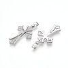 Brass Micro Pave Cubic Zirconia Pendants KK-N257-31P-2
