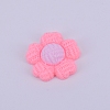 Opaque Frosted Resin Cabochon RESI-WH0009-30-1