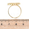 Ocean Brass Cuff Open Rings RJEW-Z129-01G-04-5