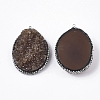 Druzy Resin Big Pendants G-N325-B-06-2