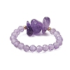 Natural Gemstone Beaded Rings RJEW-TA00191-6