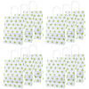 Kraft Paper Star Printed Bags with Handles ABAG-WH20013-08A-1