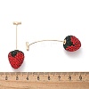 Zinc Alloy Rhinestone Stud Earrings LS-EJEW-E314-01G-5