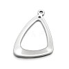 Triangle Ring 304 Stainless Steel Pendants STAS-N073-20-2