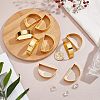 Fingerinspire D-shaped Iron Napkin Rings AJEW-FG0001-64-3