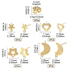 16Pcs 4 Styles 304 Stainless Steel Stud Earring Findings STAS-FS0001-85G-4