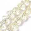Transparent Electroplate Glass Beads Strands LS-GLAA-C025-01H-1