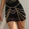 Plastic Round Beaded Multi-Layered Tassel Waist Belly Chains for Women FS-WG16B6C-01-1