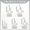 Stainless Steel Findings STAS-WH0051-004P-2