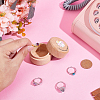 Round Printed Wood Baby Tooth Keepsake Cases with Lids CON-WH0113-12A-3
