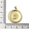 Brass Micro Pave Cubic Zirconia Pendants KK-C090-14G-3