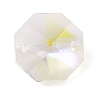 Electroplated Glass Rhinestone Connector Charms EGLA-Z007-01A-1