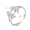 304 Stainless Steel Adjustable Cuff Rings RJEW-S628-03P-2