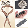 6Pcs PU Leather with Alloy Scarf Clips FIND-CL0001-84B-6