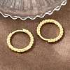 Brass Huggie Hoop Earrings KK-CBA8324-18C-G-2