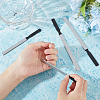 Unicraftale 4Pcs 2 Colors Stainless Steel Double-sided Nail Art Manicure Buffer Files AJEW-UN0001-54-4